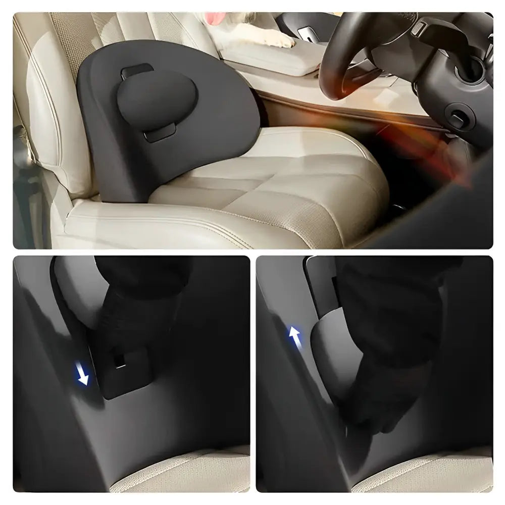 Tesla Model 3/Y/S/X Ergonomic Lumbar Support & Neck Pillow - Memory Foam - Tesla Interior Accessories > Seat > Pillow