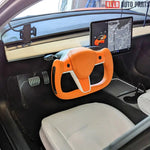 Tesla Model 3 & Model Y Yoke Steering Wheel Gen 2 - Custom Nappa Leather - Tesla Interior Accessories > Steering wheels