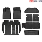 Tesla Model X 2021-2024 All Weather Floor Mats & Cargo Liners - Custom TPE Set - Tesla Interior Accessories > Floor Mat