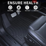 Tesla Model X 2021-2024 All Weather Floor Mats & Cargo Liners - Custom TPE Set - Tesla Interior Accessories > Floor Mat