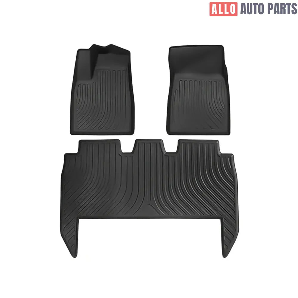 Tesla Model X 2021-2024 All Weather Floor Mats & Cargo Liners - Custom TPE Set - Tesla Interior Accessories > Floor Mat