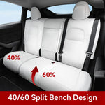 Tesla Model Y 7-Seater Seat Covers 2021-2024 | 40/60 Split 2nd Row - Tesla Interior Accessories > Seat > Cushion