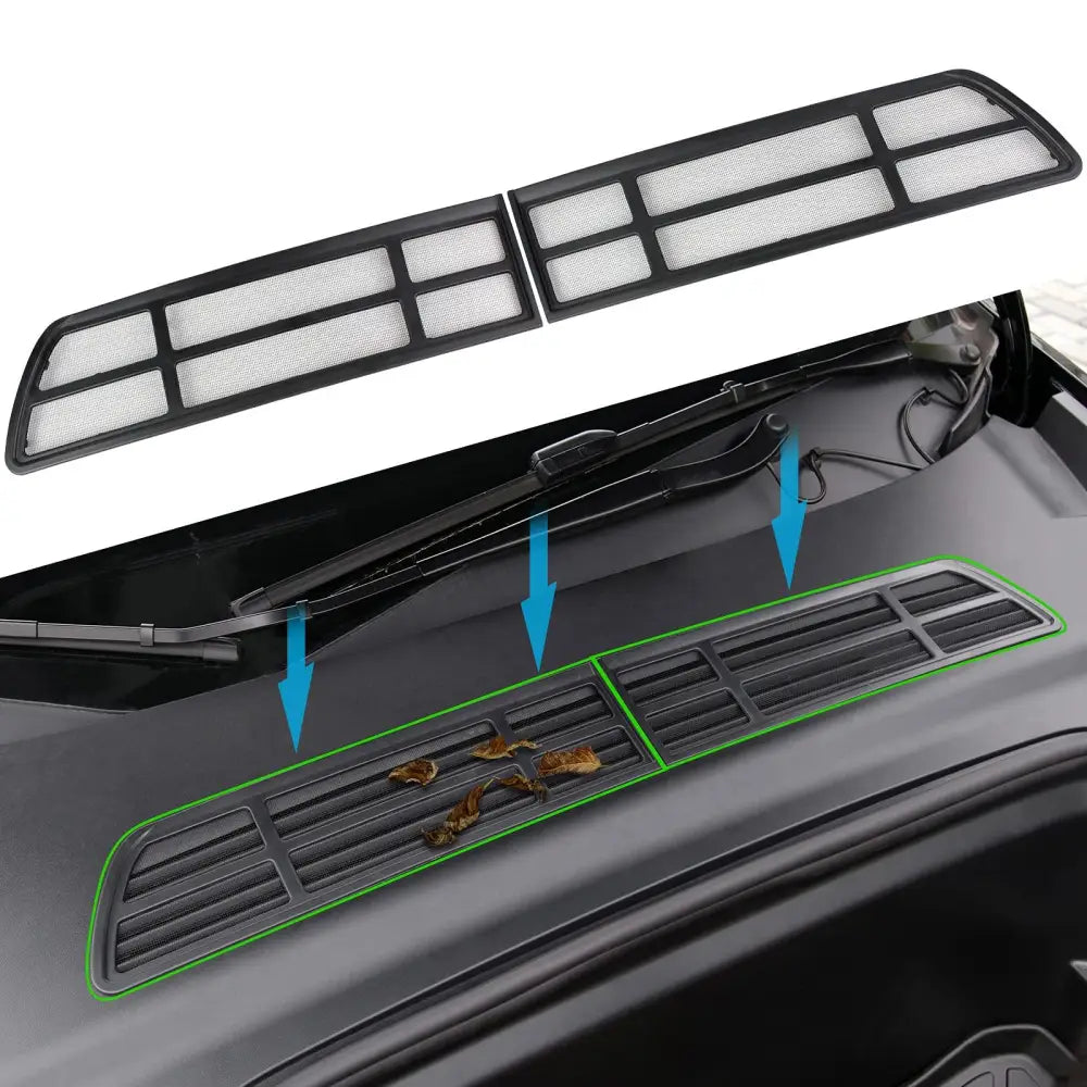 Tesla Model Y Air Intake Vent Cover (2021-2024) | Anti-Debris Mesh Guard - Tesla Interior Accessories > Frunk Trunk >