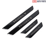 Tesla Model Y Carbon Fiber Door Sill Protectors 2020-2024 - Scuff Guard - Tesla Interior Accessories > Doors > Door