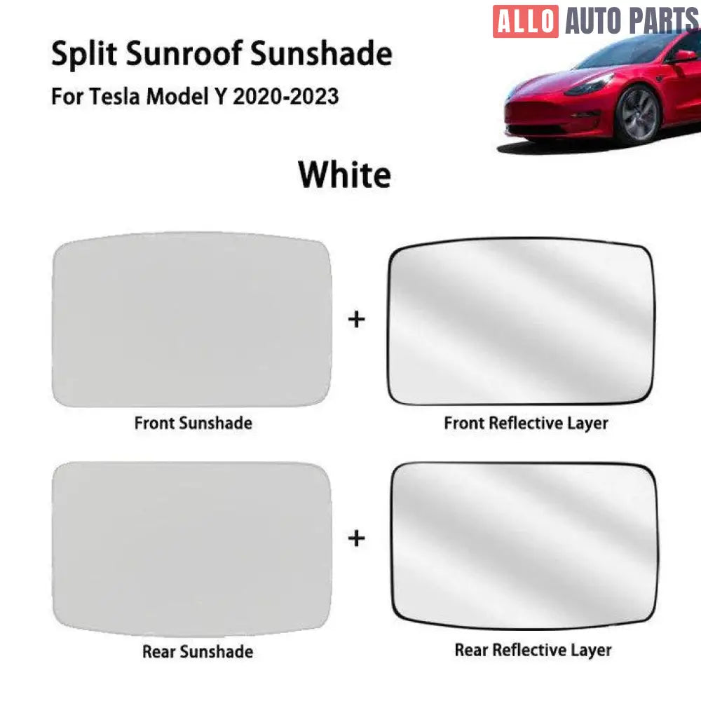 Tesla Model Y Glass Roof Sunshade 2020-2024 | UV Heat Shield & No-Sag Design - Tesla Interior Accessories > Sunroof >