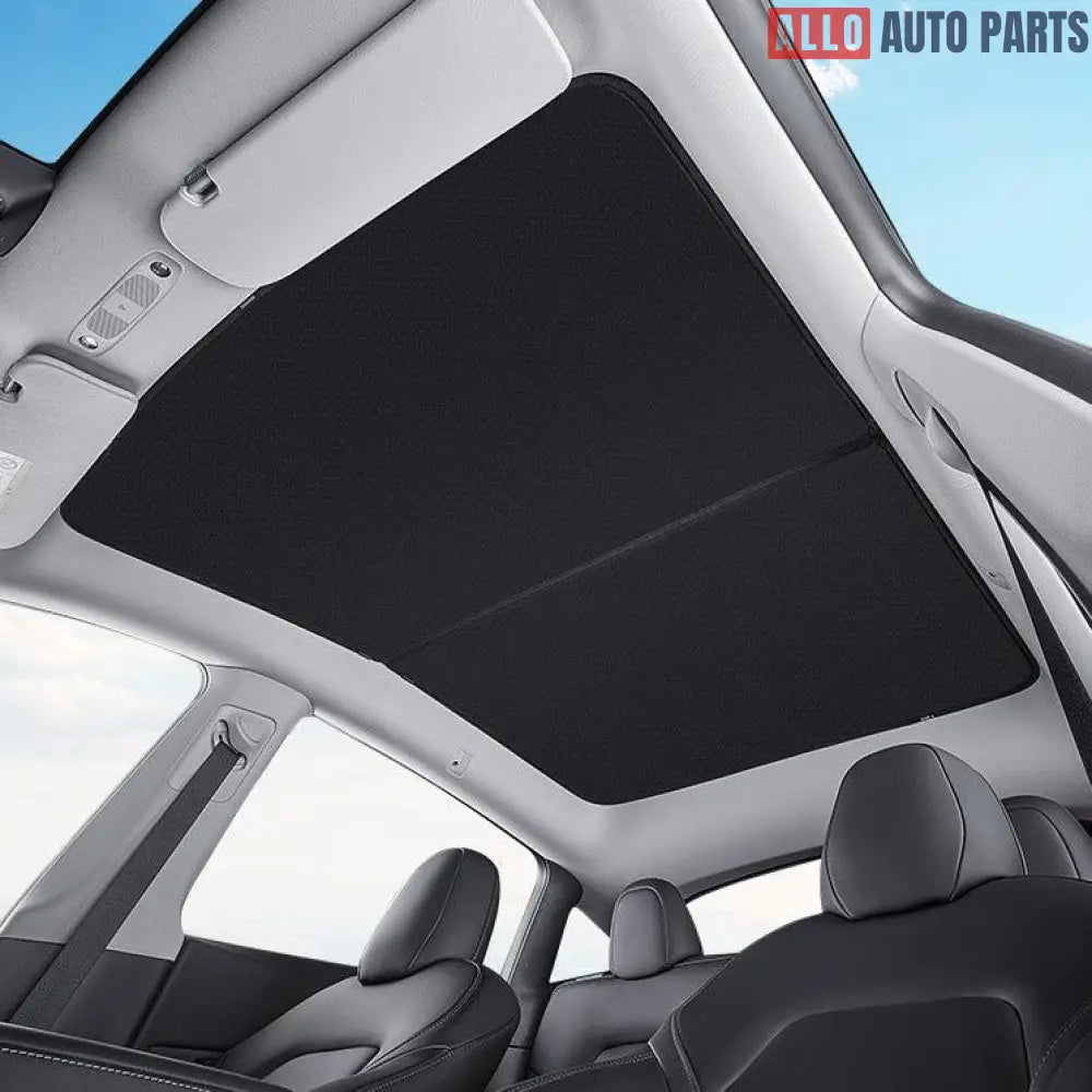 Tesla Model Y Glass Roof Sunshade 2020-2024 | UV Heat Shield & No-Sag Design - Tesla Interior Accessories > Sunroof >