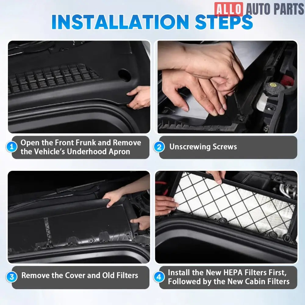 Tesla Model Y HEPA Cabin Air Filter Replacement (2020-2024) Activated Carbon - Tesla Interior Accessories > Air Filter