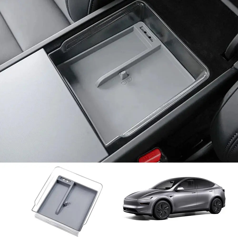 Tesla Model Y Juniper 2025+ Center Console Organizer Storage Tray - Tesla Interior Accessories > Center Console >