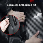 Tesla Model Y Juniper 2025+ Door Sill Protector Set - 8pc Carbon Fiber Style - 8-Piece Set - Tesla Interior