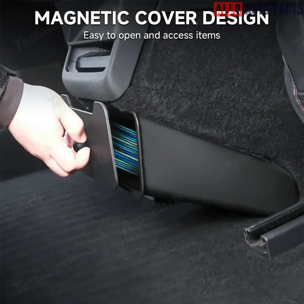 Tesla Model Y Juniper 2025+ Magnetic Backseat Trash Can & Storage Box - Tesla Interior Accessories > Seat > Organizers