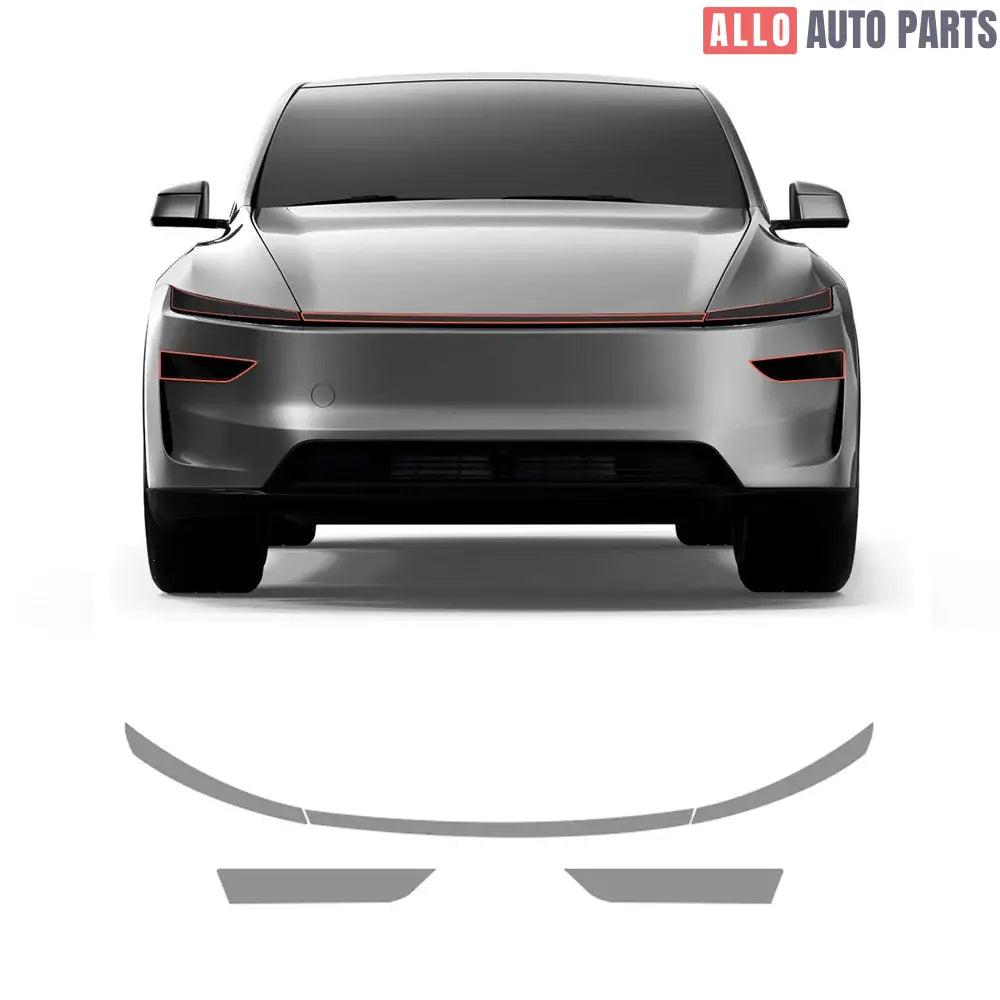 Tesla Model Y Juniper 2025+ Smoked TPU Headlight & Taillight Tint Film - Tesla Exterior Accessories > Exterior Wrap >