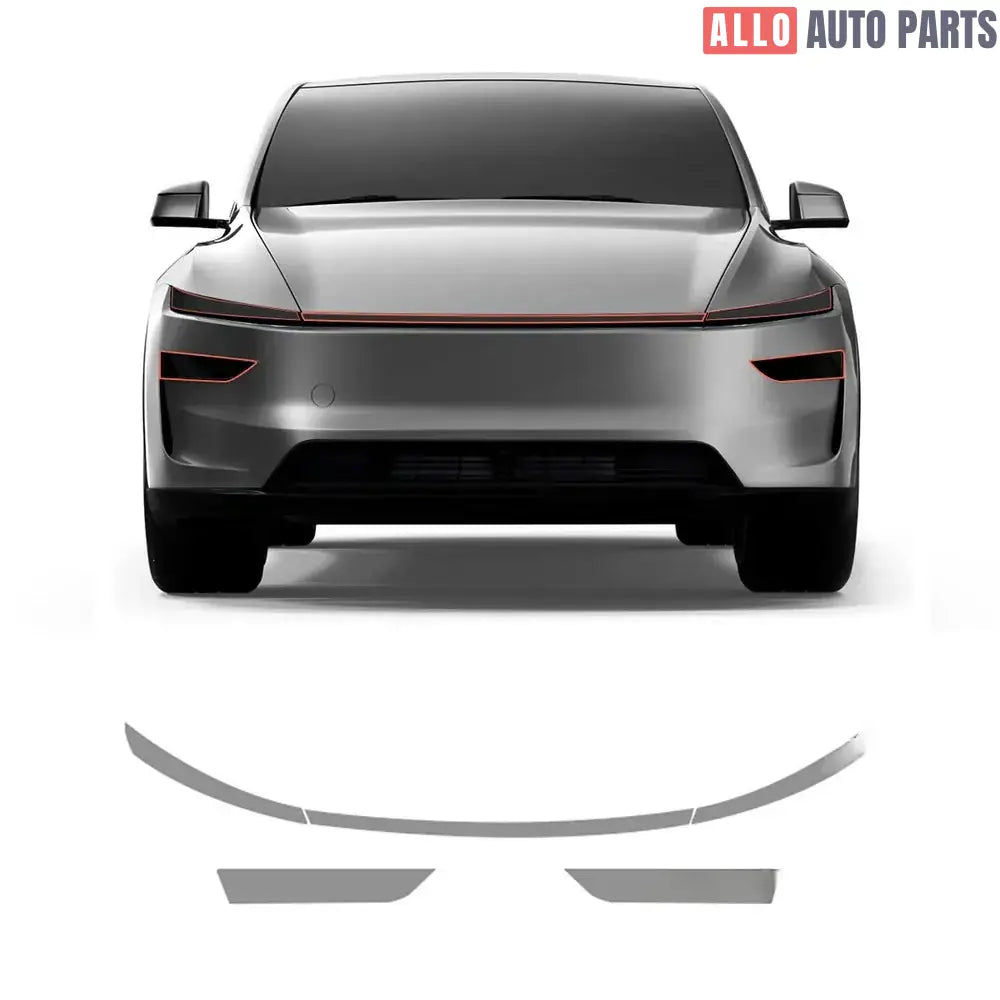 Tesla Model Y Juniper 2025+ Smoked TPU Headlight & Taillight Tint Film - Tesla Exterior Accessories > Exterior Wrap >