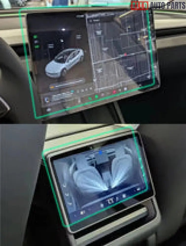 Tesla Model Y Juniper 2026+ Screen Protector | 16’’ Front & Rear 9H Glass - Tesla Interior Accessories > Dashboard >