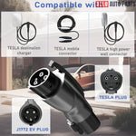 Tesla to J1772 Adapter | NACS to Type 1 EV Charger Plug | 48A Fast Charge - Black - Tesla Exterior Accessories > Charger