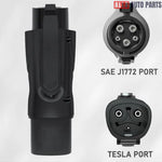 Tesla to J1772 Adapter | NACS to Type 1 EV Charger Plug | 48A Fast Charge - Black - Tesla Exterior Accessories > Charger