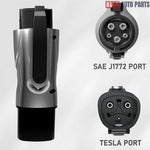 Tesla to J1772 Adapter | NACS to Type 1 EV Charger Plug | 48A Fast Charge - Black - Tesla Exterior Accessories > Charger